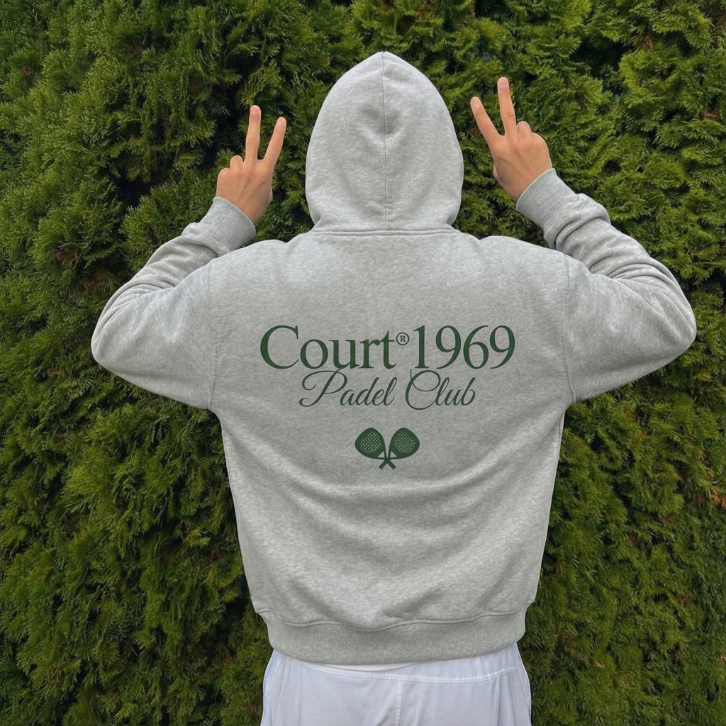 Padel Club Hoodie Grijs