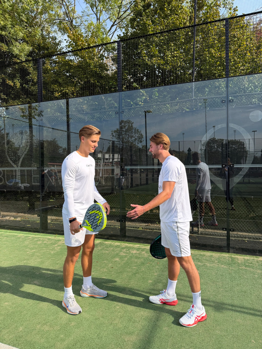 Padeltop Lange Mouwen Wit